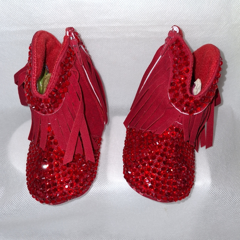 Red Fringe Baby Cowgirl Boots